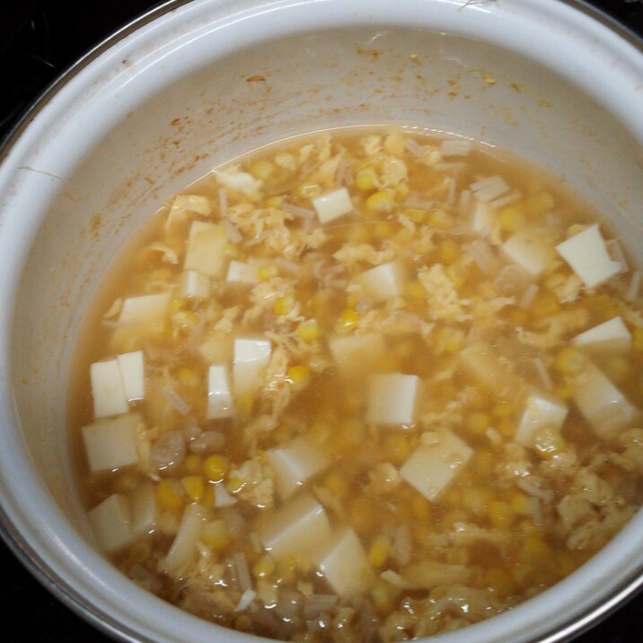 トウモロコシの出汁スープ